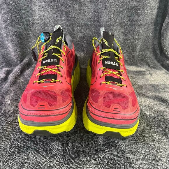 Hoka One One W Conquest Women’s Size 9.5 Running Shoes Pink Yellow Cushioning - Picture 2 of 10